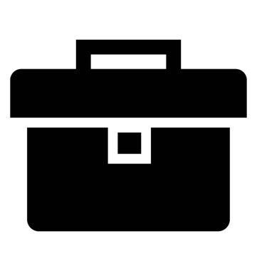 Kit çanta beyaz zemin üzerine