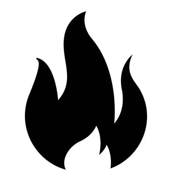 Icon Design Fire Flame — Stock Vector