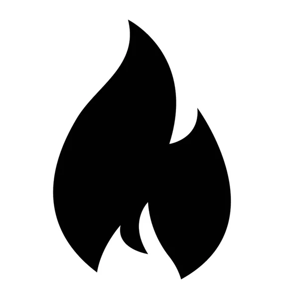 Icono Diseño Llama Fuego — Archivo Imágenes Vectoriales