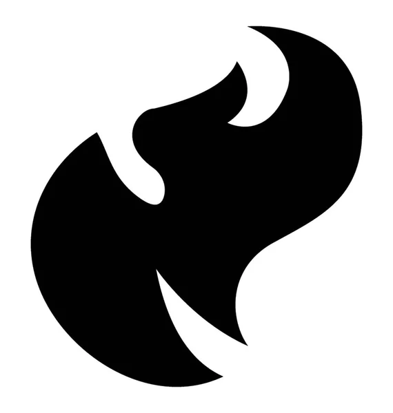 Icono Diseño Llama Fuego — Vector de stock