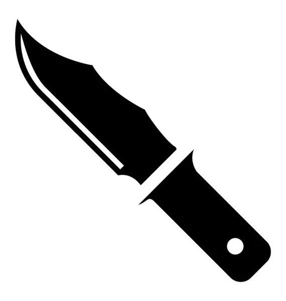 Sharp Knife Equipment Hunting — Stock Vector