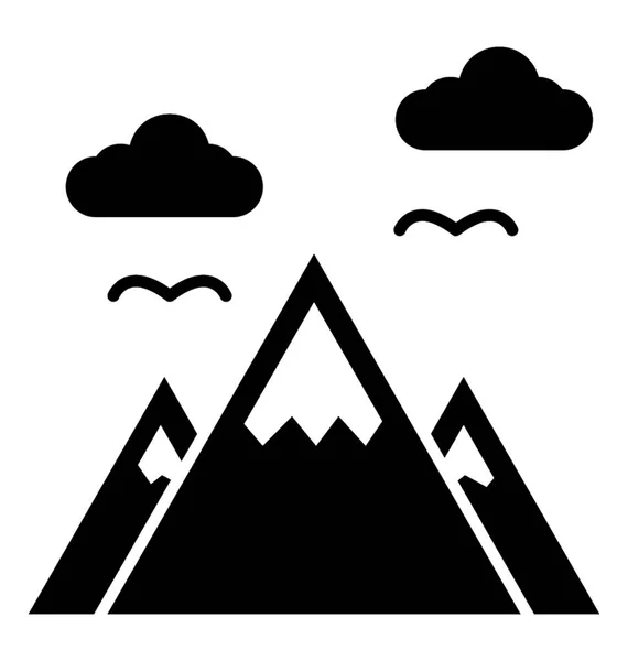 Icono Diseño Del Paisaje — Vector de stock