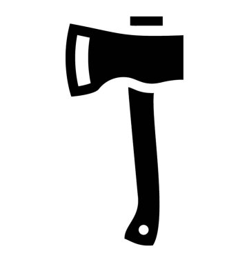 Bir keskin aracı balta simgesi