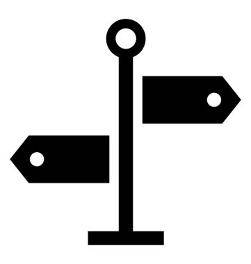 Yön okları tabelasını simgesi