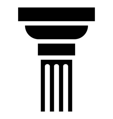 Yapı sütun vektör simgesi