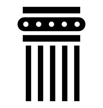 Yapı sütun vektör simgesi