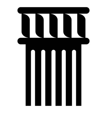 Yapı sütun vektör simgesi