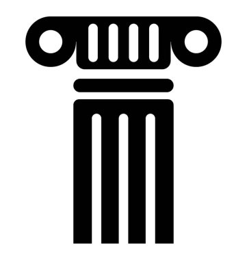 Yapı sütun vektör simgesi