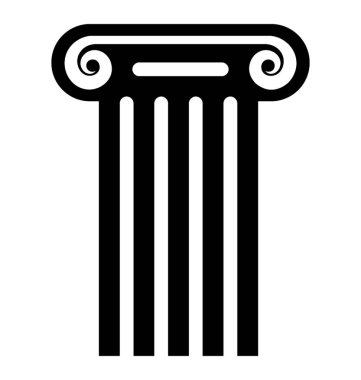 Yapı sütun vektör simgesi