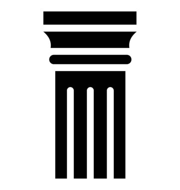 Yapı sütun vektör simgesi