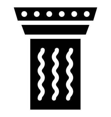 Yapı sütun vektör simgesi