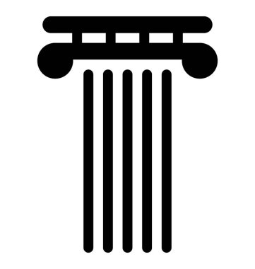 Yapı sütun vektör simgesi