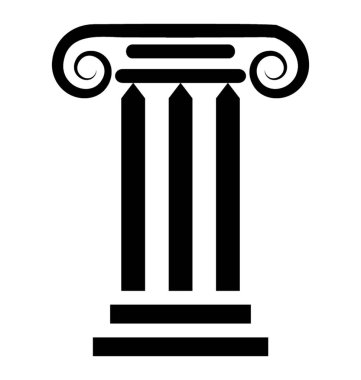 Yapı sütun vektör simgesi