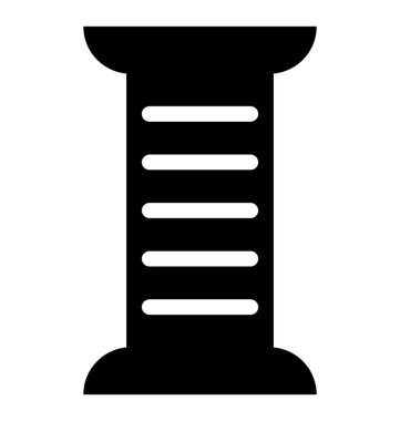 Yapı sütun vektör simgesi