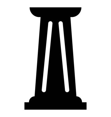 Yapı sütun vektör simgesi