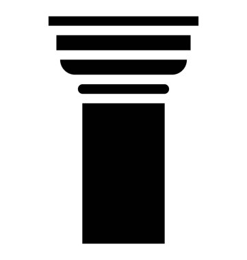 Yapı sütun vektör simgesi