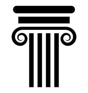 Yapı sütun vektör simgesi