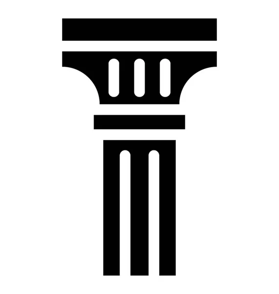 Säulenvektorsymbol Bauen — Stockvektor