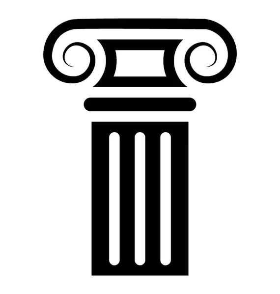 Säulenvektorsymbol Bauen — Stockvektor
