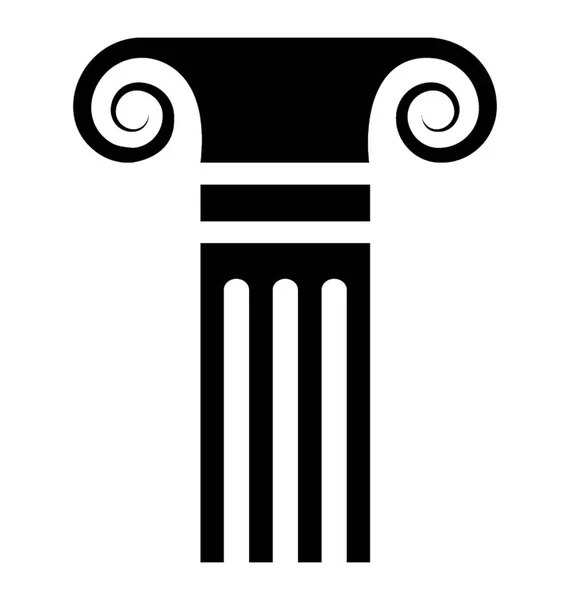 Значок Вектора Столбца Здания — стоковый вектор
