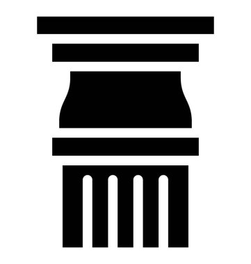 Yapı sütun vektör simgesi