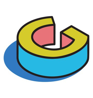 Alfabe, 3d g bir çekici ve gerçek etkisi