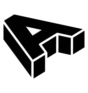 3D etkisi, alfabe 3d bir 