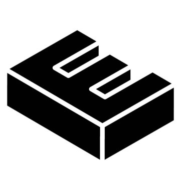 Alfabe, 3d e bir çekici ve gerçek etkisi 