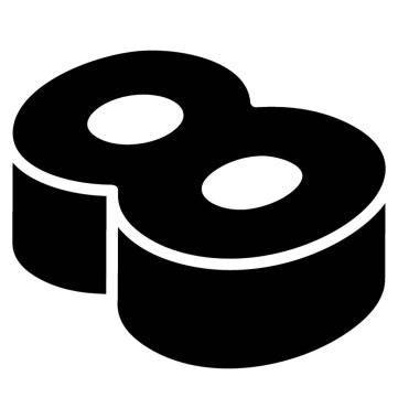 Sayısal mektup 3D etkisi, 3d sekiz