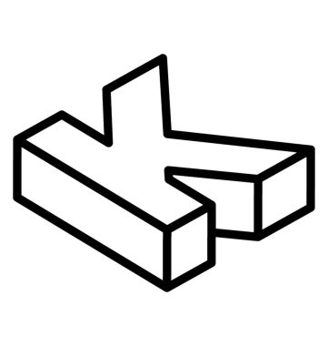 Alfabe, 3d k bir çekici ve gerçek etkisi