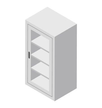 Çekmeceli düz vektör simgesi tasarım