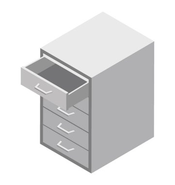 Çekmeceli ahşap Komidin