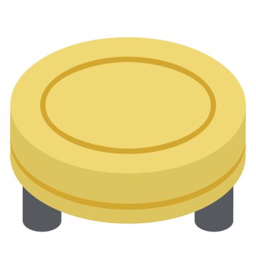 Kafes ayak Osmanlı mobilya düz simge görüntüsü 