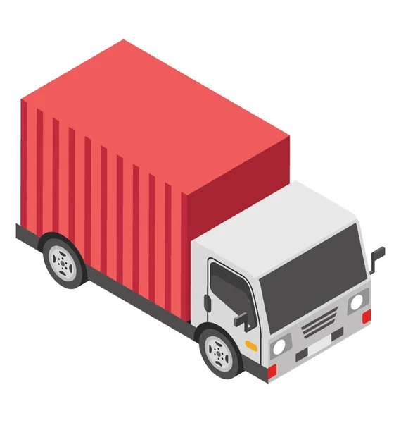 Transportasi Barang Untuk Pengiriman Logistik Pengiriman Truk - Stok Vektor