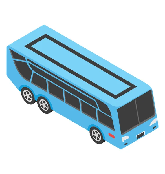 Bir Yol Ulaşım Otobüs Okul Yolcu Otobüs — Stok Vektör