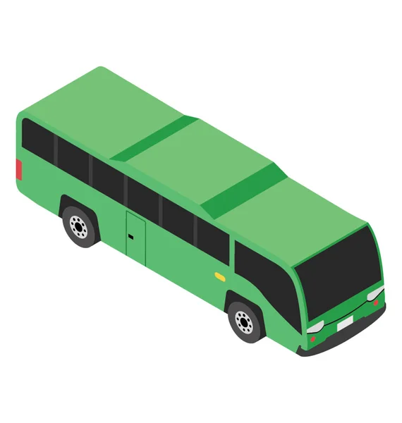 Road Transport Bus Motorbus Passenger Bus — Stock Vector