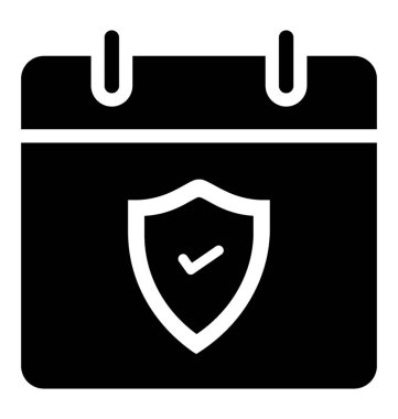 Bir simge vektör belirtir takvim 