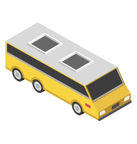 Bus Elettrico Della Batteria Guidato Motore Elettrico — Vettoriale Stock