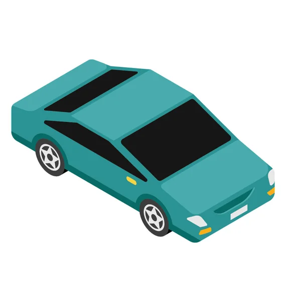 Vozidlo Atraktivní Styl Kompaktní Vůz — Stockový vektor