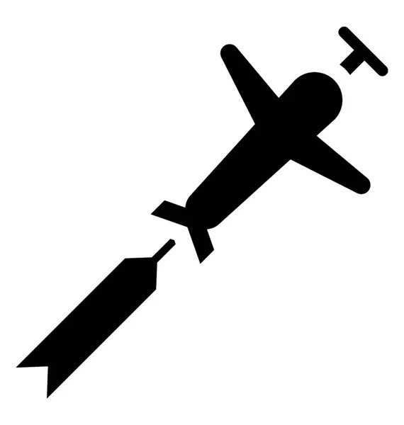 Flugzeug Mit Werbebanner Mit Ikone Für Luftwerbung — Stockvektor