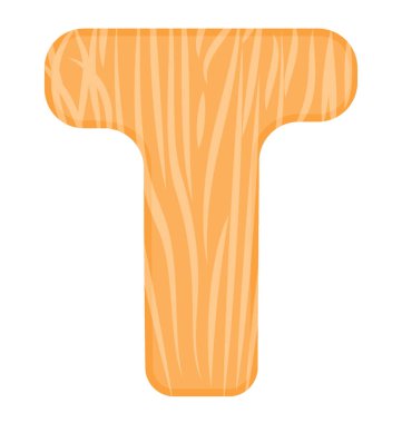 alfabe İngilizce mektup T, düz vektör simgesi