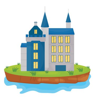 Bir güzel fantezi fairyland kale simge görüntüsü 