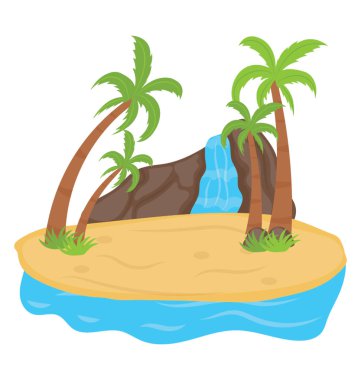 Eğer şelale çok çekici görünüyor Adası 