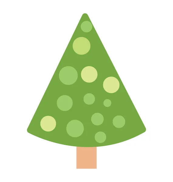 Árbol Navidad Con Elementos Decorativos — Vector de stock