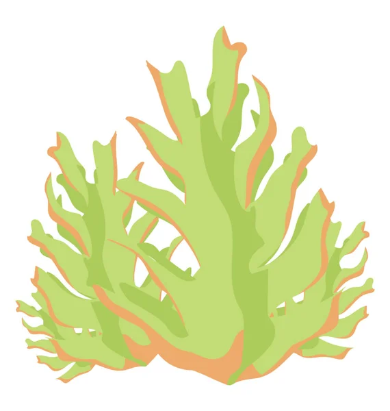 Sarcophyton サンゴ礁のフラット アイコン デザイン — ストックベクタ