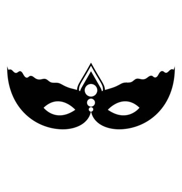 Yüz maskesi glif simgesi