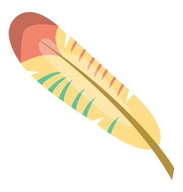 Tüy düz renkli simge 