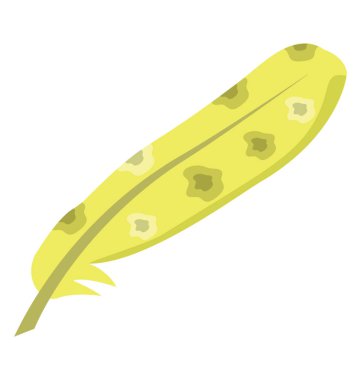 Tüy düz renkli simge 