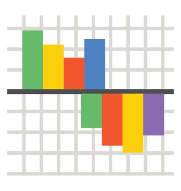 Yukarı ve aşağı birim barlarda cilt analizi gösteren bir simge