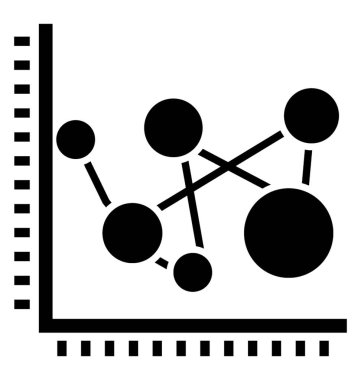 Kontrol grafiği simgeleyen bir çizgi grafik kilometre taşları 
